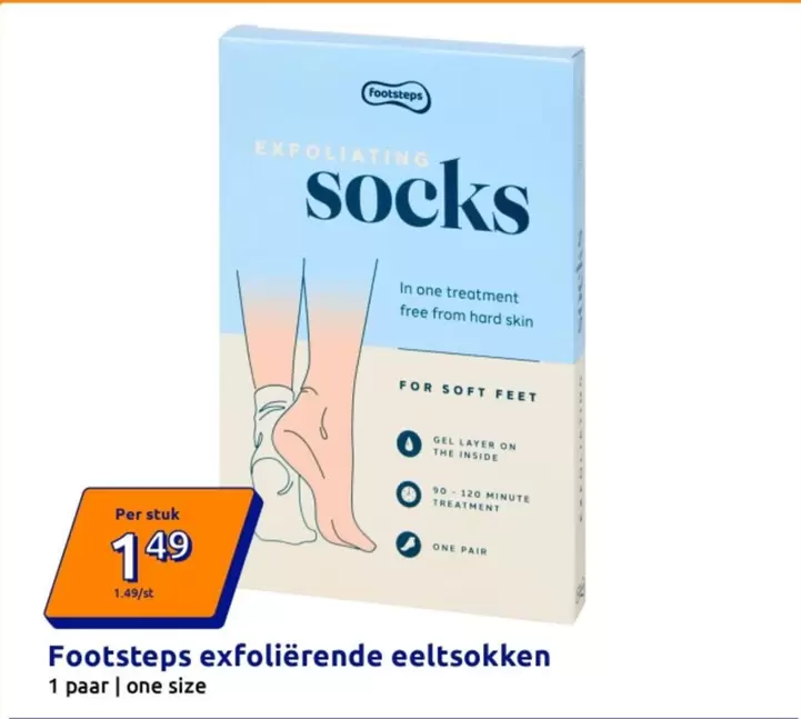 one - exfoliërende eelt sokken