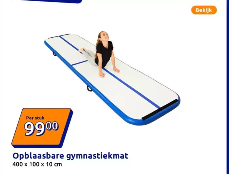 Opblaasbare gymnastiekmat