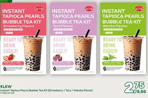 Matcha - Instant Tapioca Pearls Bubble Tea Kit
