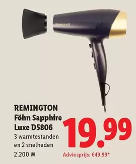 Remington - Föhn Sapphire Luxe D5806
