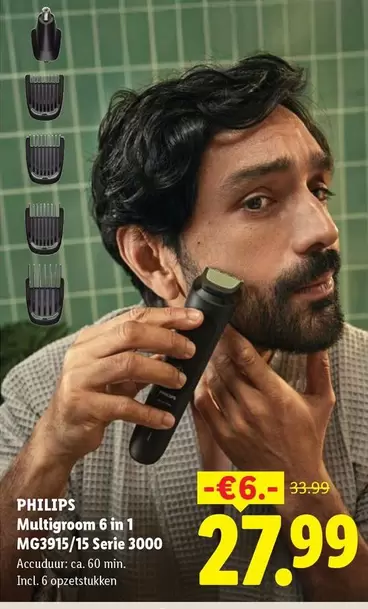 Philips - Multigroom 6 in 1 MG3915/15 Serie 3000