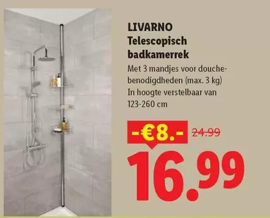 max - Telescopisch badkamerrek