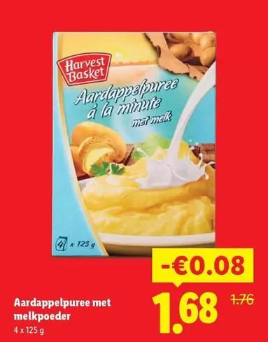 Aardappelpuree à la minute met melk