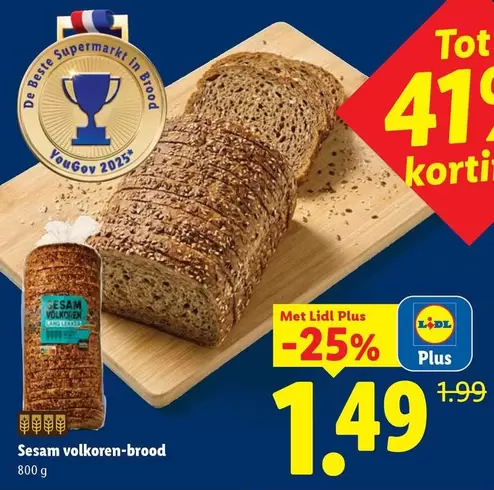De - Sesam volkoren-brood