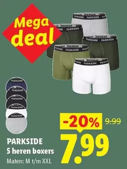 mega - 5 heren boxers