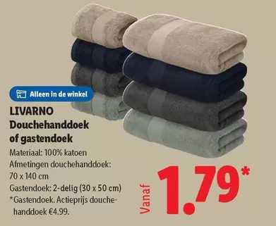 De - Douchehanddoek of gastendoek