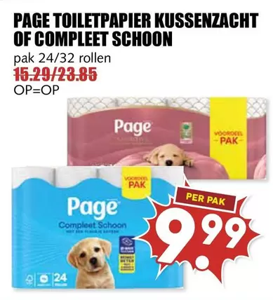 PAGE TOILETPAPIER KUSSENZACHT