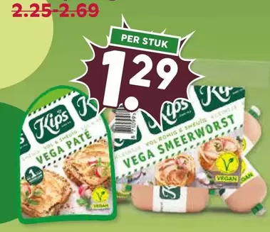 Kips - VEGA PATÉ, VEGA SMEERWURST