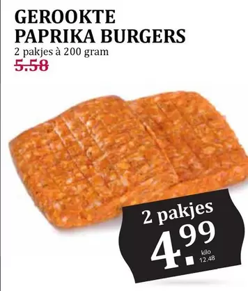 GEROOKTE PAPRIKA BURGERS