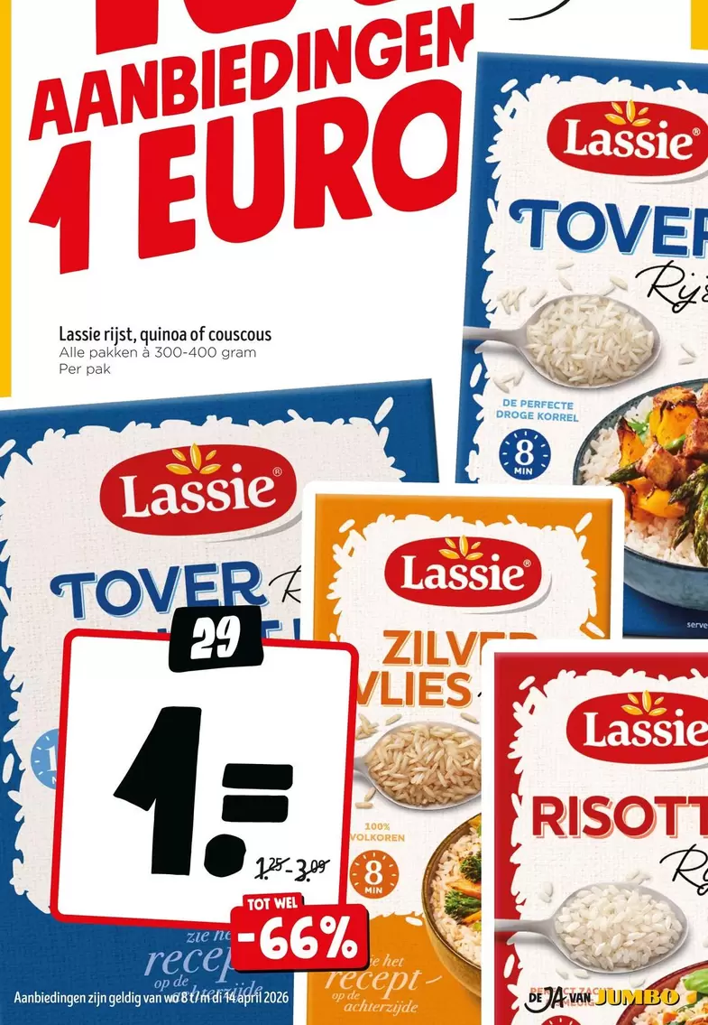 Euro - Rijst, quinoa of couscous