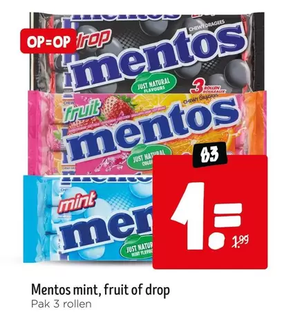 Mentos - mint, fruit of drop