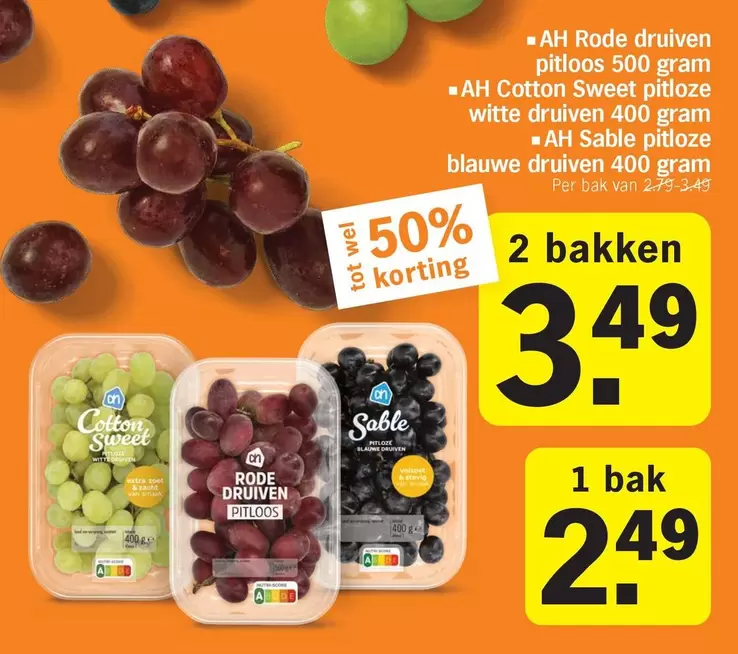 Ah - Rode druiven pitloos