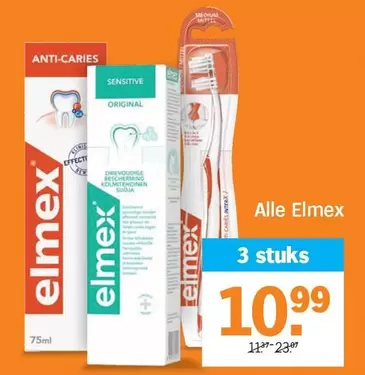 Medium - Elmex toothbrush and toothpaste