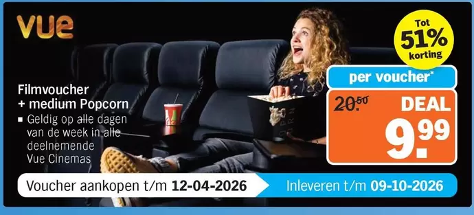 Medium - Film voucher + medium Popcorn