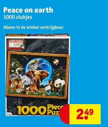 De - Peace on earth 1000 stukjes