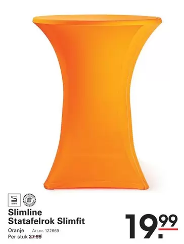 Slimline Statafelrok Slimfit