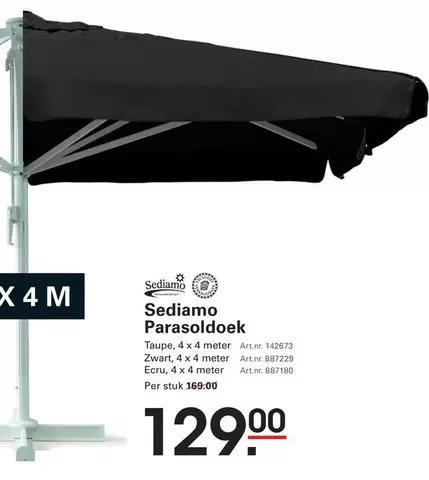 Sediamo Parasol Cover