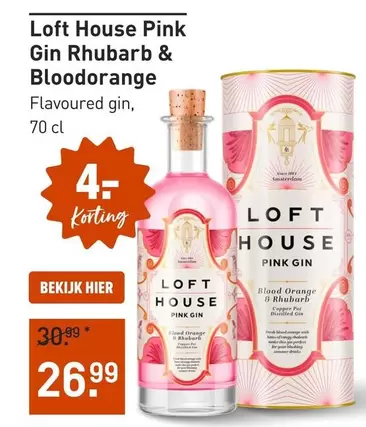 House - Loft  Pink Gin Rhubarb & Bloodorange