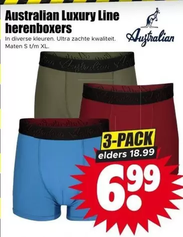 Australian -  Luxury Line herenboxers