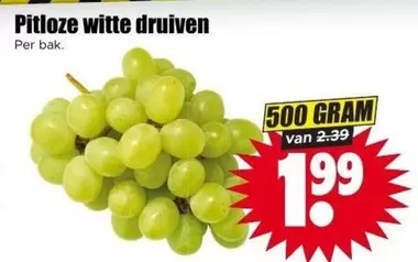 Pitloze witte druiven