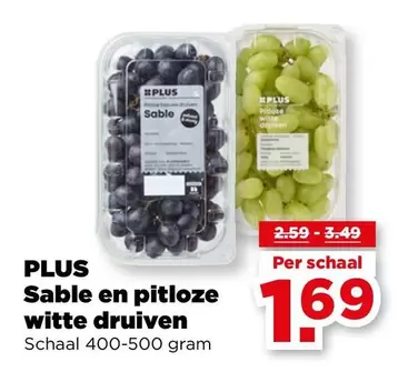 Sable en pitloze witte druiven