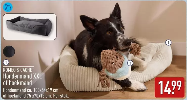 Hondenmand XXL of hoekmand
