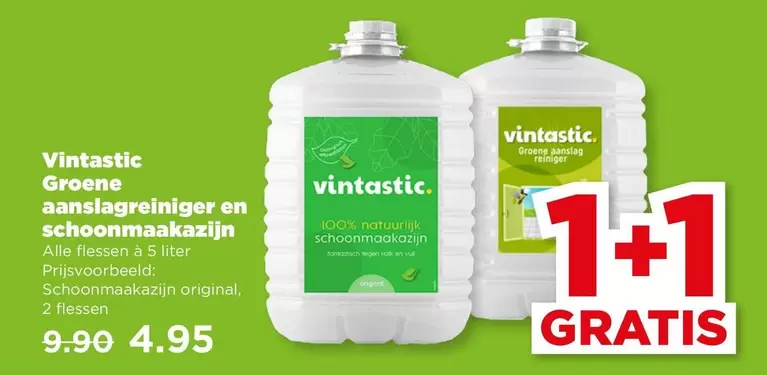 Groene aanslagreiniger en schoonmaakazijn