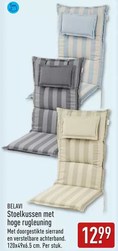 Stoelkussen met hoge rugleuning