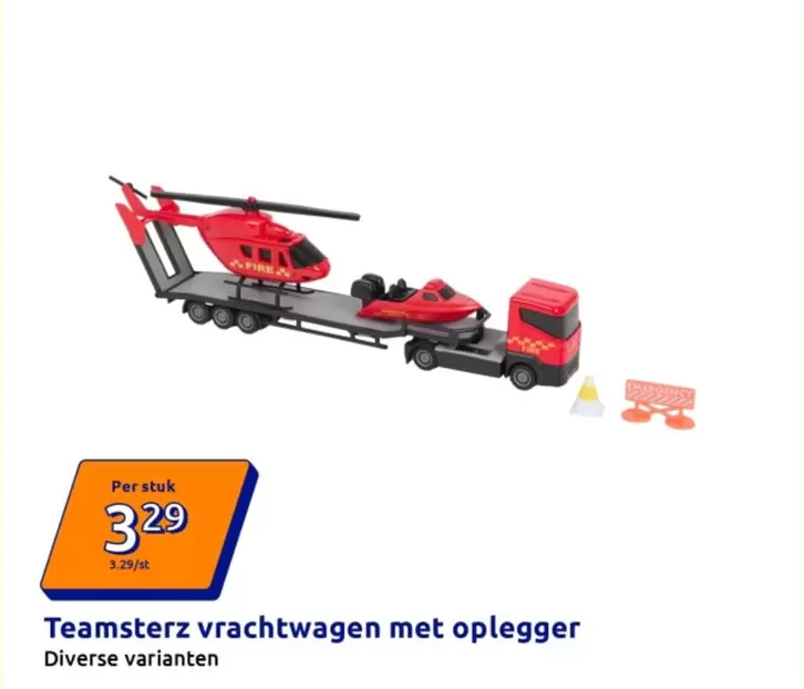 Teamsterz vrachtwagen met oplegger