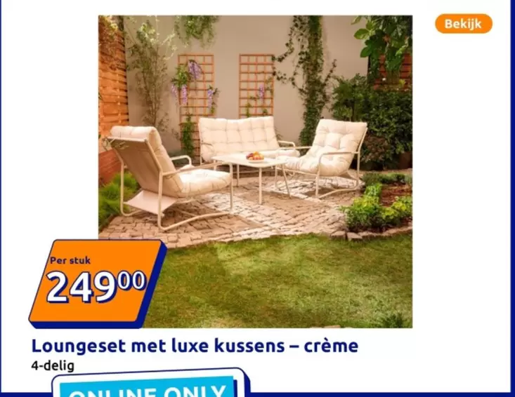 Loungeset met luxe kussens