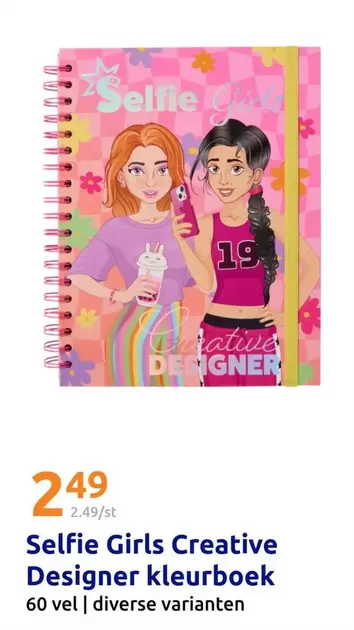 Creative - Selfie Girls  Designer kleurboek