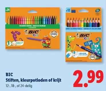 BIC - Stiften, kleurpotloden of krijt