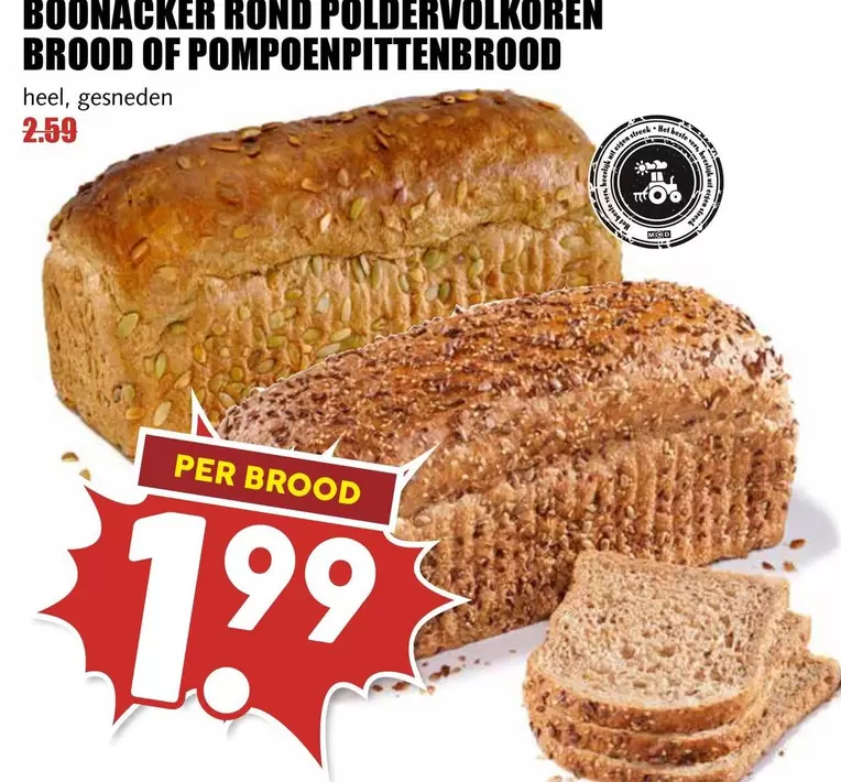 it - BOONACKER ROND POLDERVOLKOREN BROOD OF POMPOENPITTENBROOD