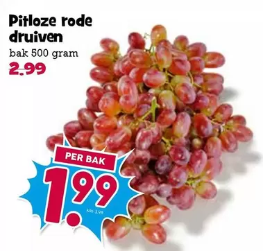 Pitloze rode druiven