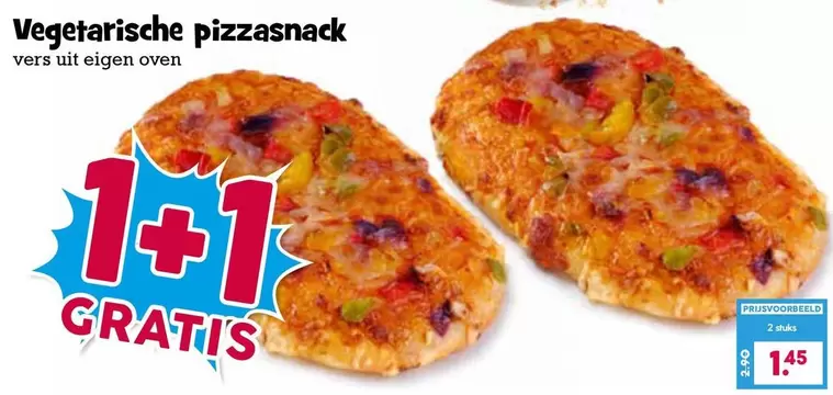 Vegetarische pizzasnack