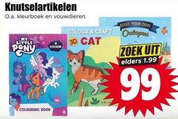 CAT - Knutselartikelen O.a. kleurboek en vouwdieren