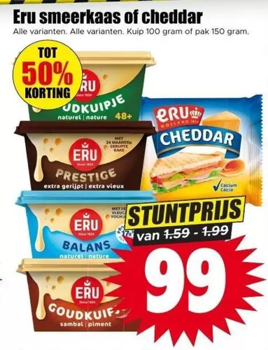 extra - Smeerkaas of Cheddar