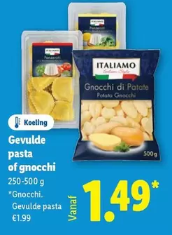 Gevulde pasta of gnocchi