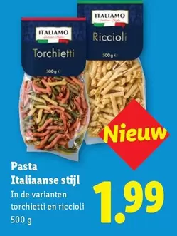 De - Pasta Torchietti en Riccioli