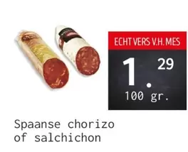 Spaanse chorizo of salchichon