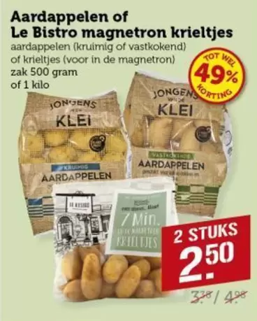 De - Aardappelen of Le Bistro magnetron krieltjes