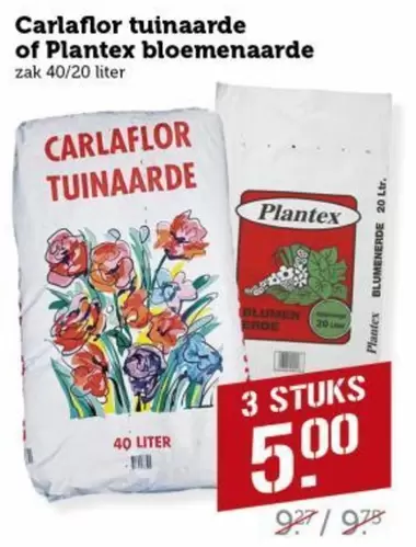 Carlaflor tuinaarde of Plantex bloemaarde