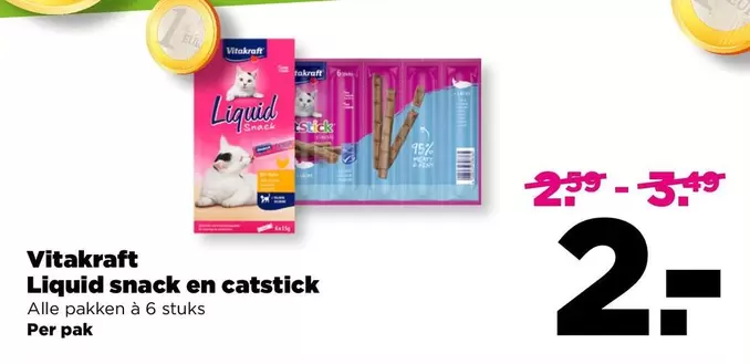 Snack - Liquid snack en catstick