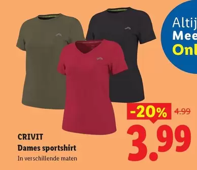 Dames sportshirt
