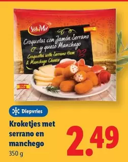 Croketjes met serrano en manchego