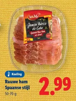 De - Rauwe ham Spaanse stijl