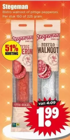 Bistro walnoot of pittige pepperonis
