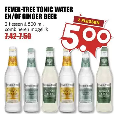 TONIC WATER EN/OF GINGER BEER