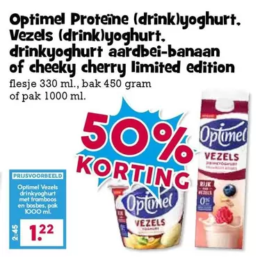 Optimel Proteïne (drink)yoghurt Vezels