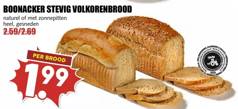 BOONACKER STEFIG VOLKORENBROOD